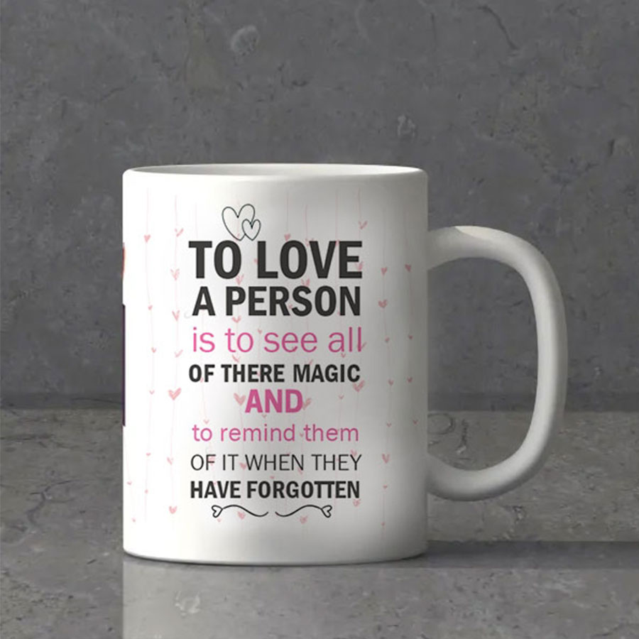 Love Message Personalized Mug
