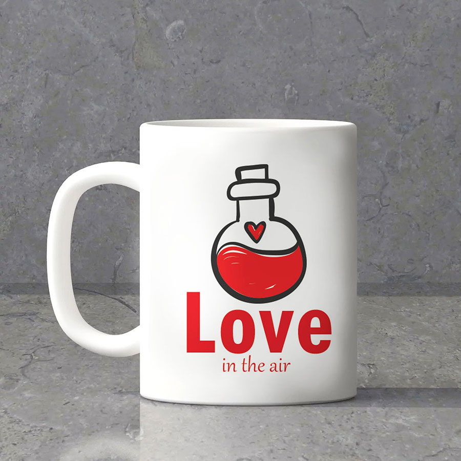 Love in the air  personalized mug