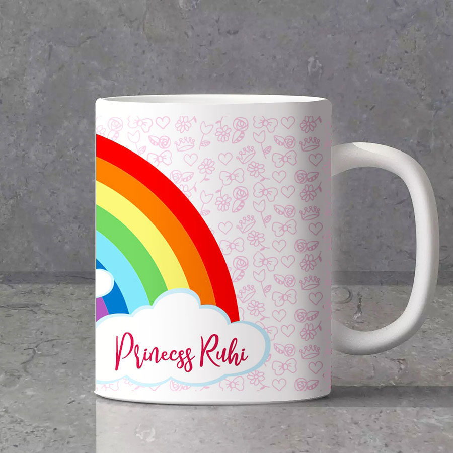 Unicorn theme kids personalized  mug