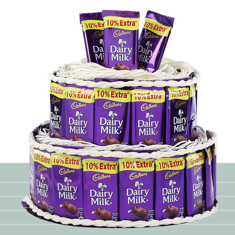 Dairy Milk Chocolate  in Three layer