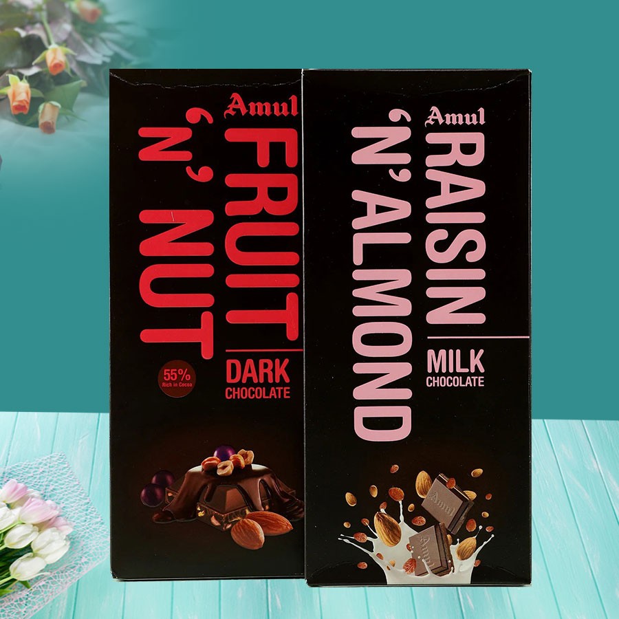 Nutty Amul Chocolates Pack With Gift Wrap 