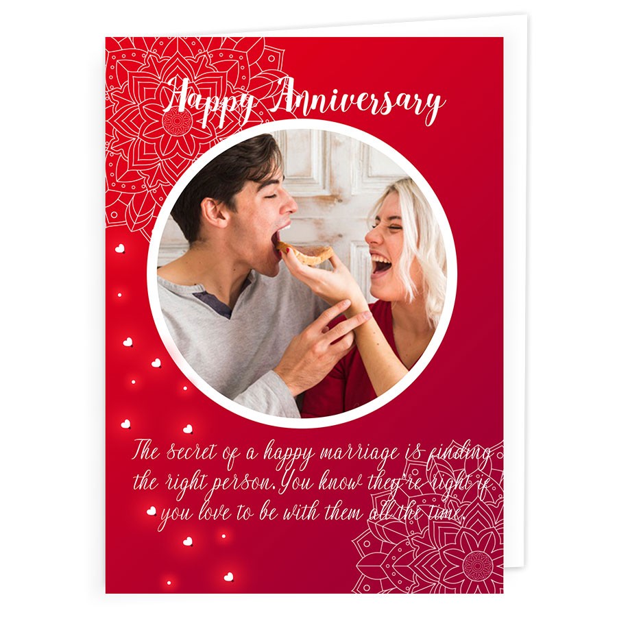Anniversary personalised Card