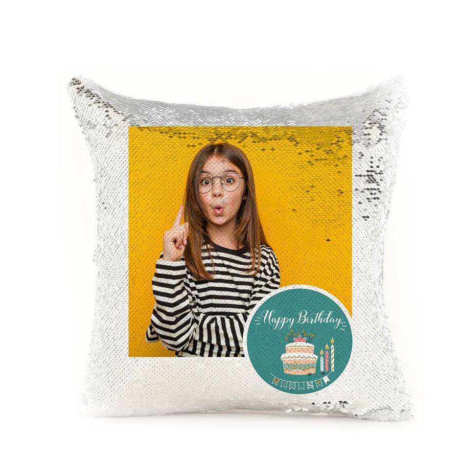 Personalised Magical Sequin Cushion 