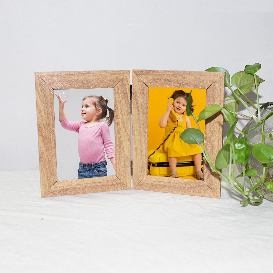 Personalised Double Side Photo Frame 6x4