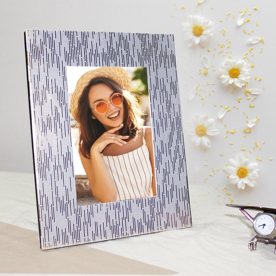 Golden Photo Frame Self Print Picture 