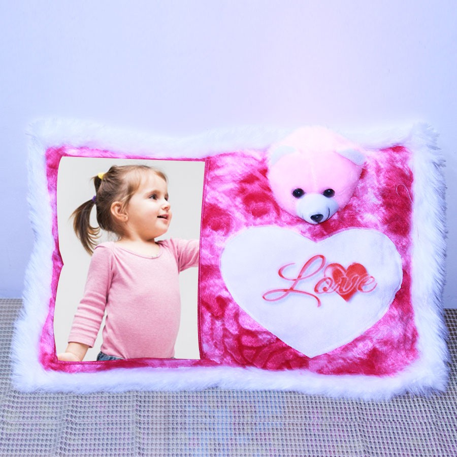 Cute Personalized Teddy Cushion