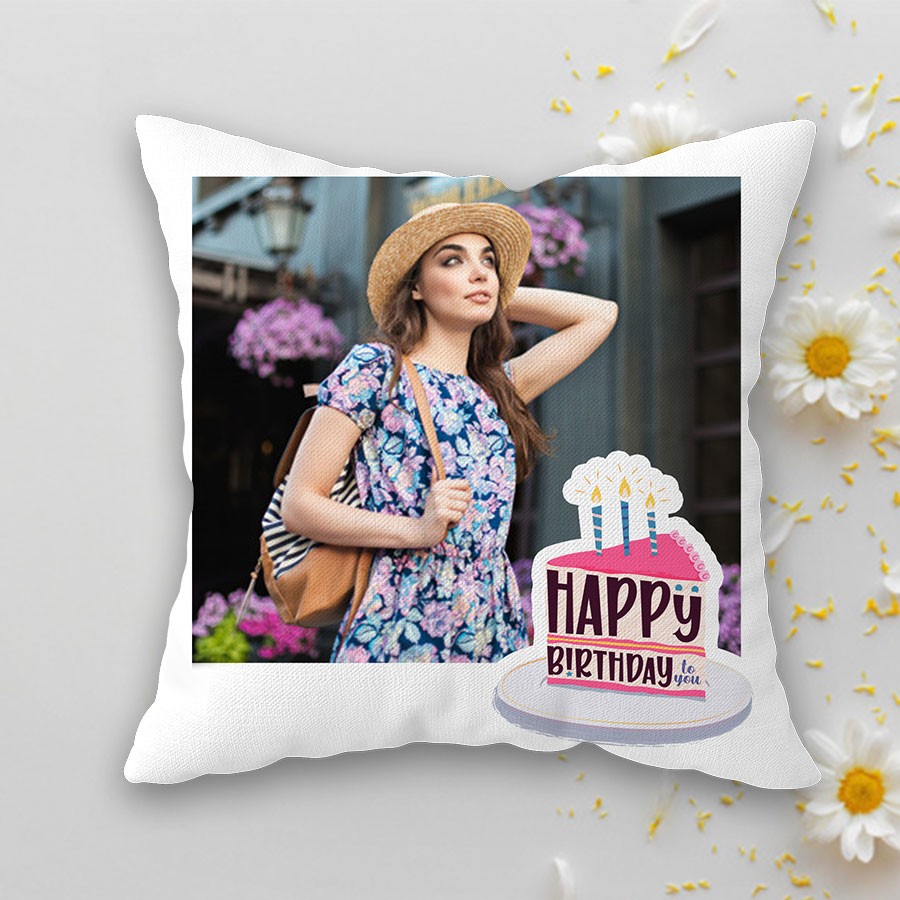 Personalized Birthday Cushion 12x12