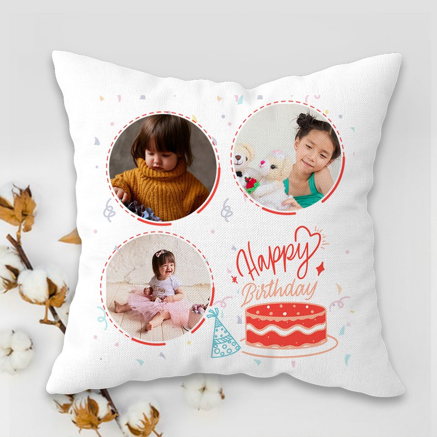 Personalized Birthday Cushion 12x12