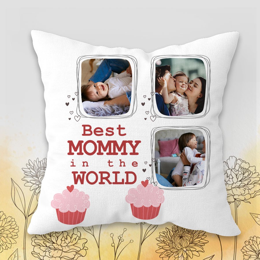Personalized Cushion Best Mom In the World 12x12