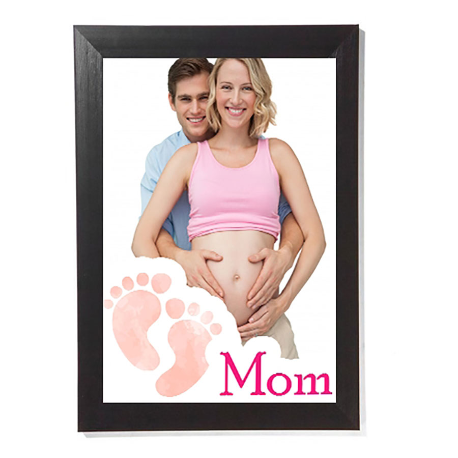 A4 personalized baby shower frame