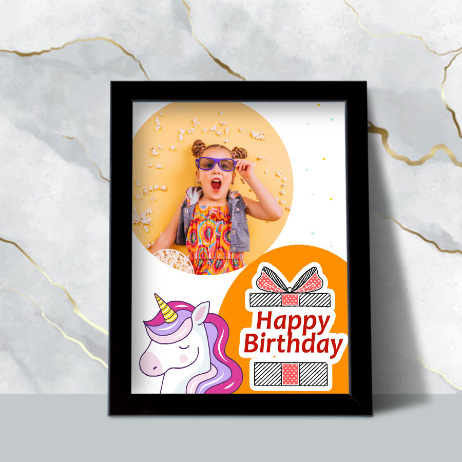 Birthday personalized A4 Photo frame
