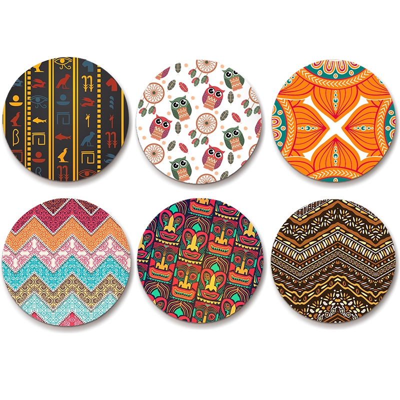 Ethnic design Coaster- set of 6