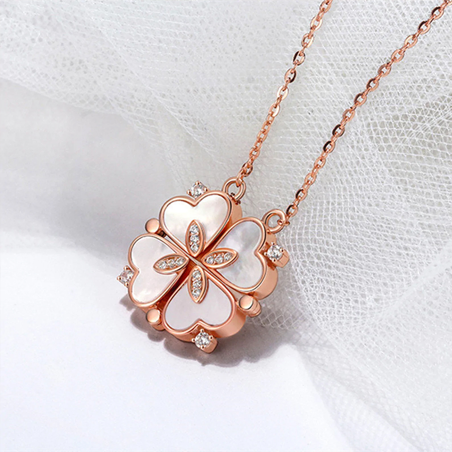 Multi Wearing Heart Necklace 4 Heart Magnetic